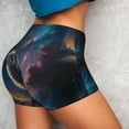 thumbnail image 2 of Sikiie Night Sky Wolf Print Workout Shorts Women Scrunch Butt Gym Shorts Seamless High Waist Tummy Control Yoga Biker Athletic Shorts, 2 of 5