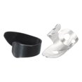thumbnail image 1 of Ajustable Pulgares Pulseras Plástico 2uds Plata Inoxidable Acero Púas Dedos 4uds para Guitarra, 1 of 5