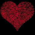 thumbnail image 3 of CafePress - Red Heart With Fingerprint P - Women's Dark Pajamas, 3 of 4