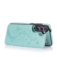 thumbnail image 5 of TECH CIRCLE for Samsung Galaxy S24 FE Flip Wallet Case 6.7 Inch (2024 Release), Cute Butterfly Back Cover Case with Stand Function, Built-in Card Slots, PU Leather Protective Lightweight Case, Mint, 5 of 7