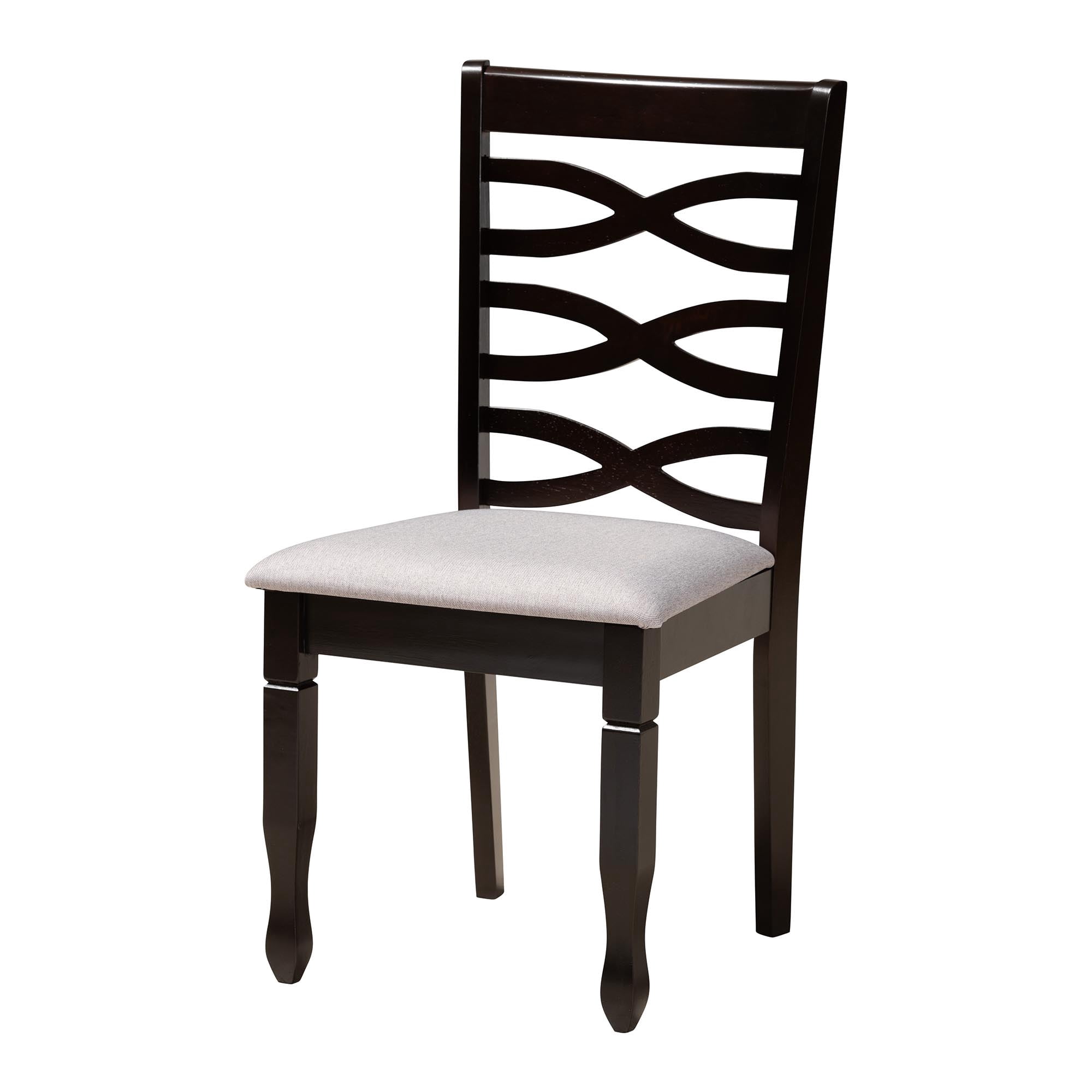 Baxton Studio Aspen Modern Dining Set, 5-Piece Set, Dark Brown