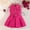 Hot Pink, variant on CIAKGIAF Girls Dresses Casual Denim Round Neck Comfortable Sleeveless Summer Dress Blue for 3 Years
