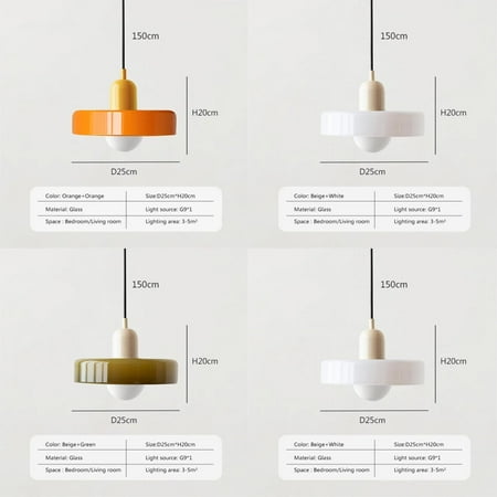 

FPWNGL Warmly Glowing Gorgeous and Elegant Single Lamp Nordic Glass Pendant Light - Stunning Vibrant Sweet Candy Color - Perfect for Indoor Decorative Fixtures - Creates a Cozy and Inviti