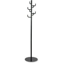 Safco's Steel Hook Head Coat Rack in Black - 15"W x 68"H