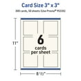 thumbnail image 5 of Avery Printable Square Cards, 3" x 3", Matte Ivory, 300ct, 5 of 8