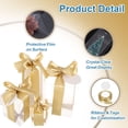 thumbnail image 3 of Uxcell 5 Pcs Cajas de Regalo Transparentes, Cajas de 90x90x90mm para Fiestas con Cinta Dorada y Etiqueta en Blanco, 3 of 6