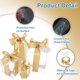 thumbnail image 3 of Uxcell 5 Pcs Cajas de Regalo Transparentes, Cajas de 90x90x90mm para Fiestas con Cinta Dorada y Etiqueta en Blanco, 3 of 6