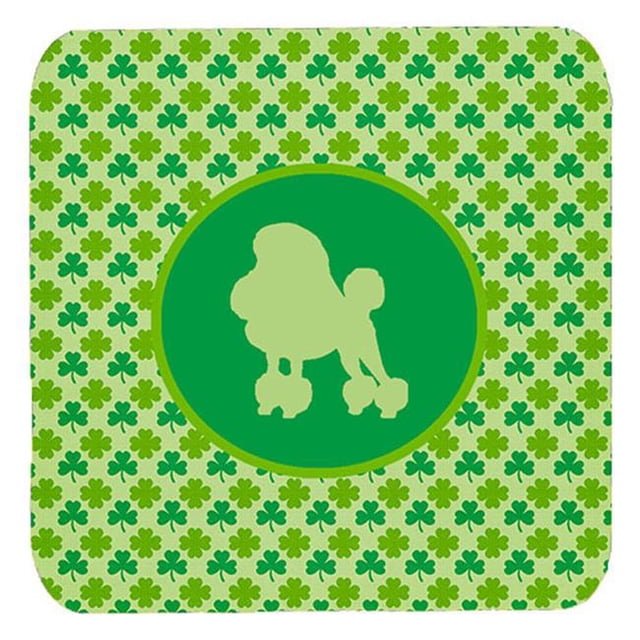 Caniche Chanceux Shamrock Mousse Sous-Verres&44; Ensemble de 4