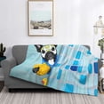 thumbnail image 2 of Fotbe French Bulldog Dog in a Bathtub Manta de Franela con Estampado, Manta Ultrasuave para Cama, Sofá, Auto, Hipoalergénica y Antibolitas-40"x30", 2 of 6