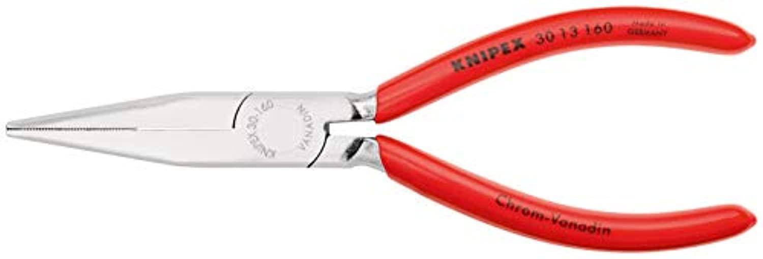 knipex 30 13 160 long nose pliers 6,3" chrome plated