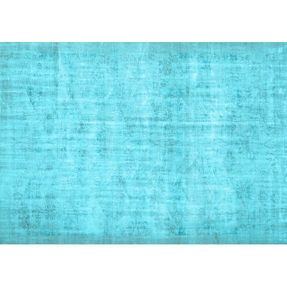 Ahgly Company Indoor Rectangle Persian Light Blue Traditional Area Rugs, 5' x 7'