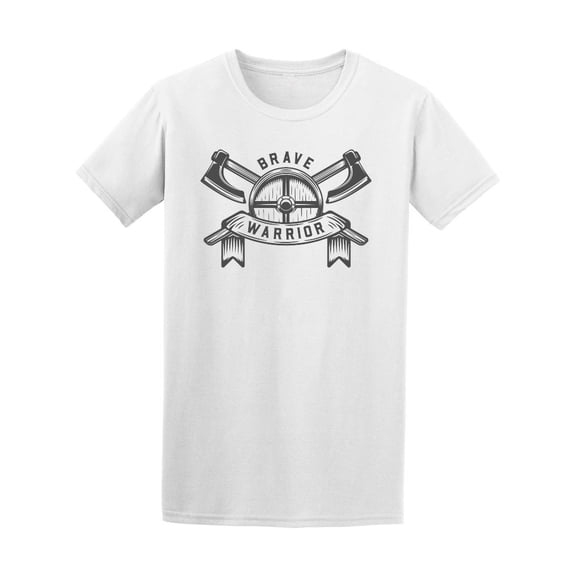 Retro Viking Brave Warrior Quote Tee Men's -Image by Shutterstock