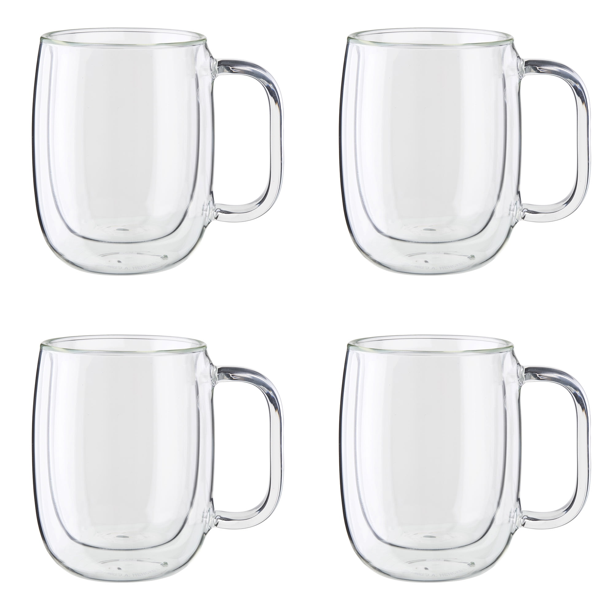 ZWILLING Sorrento Plus 4pc DoubleWall Glass Coffee Mug Set