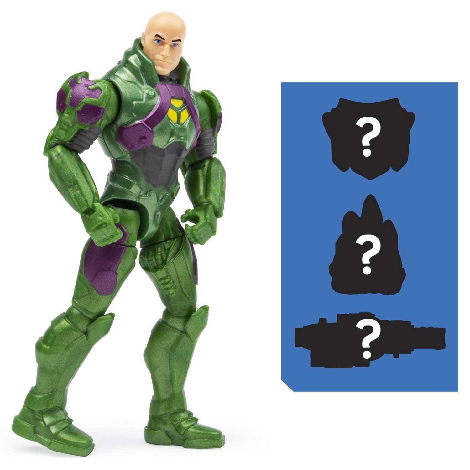 DC Comics, 4-Inch LEX LUTHOR Action Figure with 3 Mystery Accessories, Adventure 1
