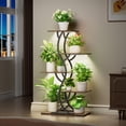 thumbnail image 3 of Soporte para Plantas de Interior EVAWOO con Luces de Cultivo, 44 cm de Alto, 5 Niveles, 3 of 8
