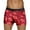 Red, variant on Men's Underwear for Everyday Comfort Mid Waist Briefs with Rose Petals Pattern for Men S