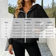 thumbnail image 4 of Jsaierl Women's Lightweight Hooded Zip Up Windbreaker Jacket with Elastic Cuffs and Drawstring Bottom Sporty Outdoor Top, 4 of 8