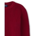 thumbnail image 2 of The Children's Place Boys Long Sleeve Crewneck Shaker Stitch Sweater, Sizes S-XXL, 2 of 3