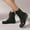 Green, variant on Bnwani Women Boots Ankle New Winter Fashion Toe Flat Versatile Casual Boot Black Size 5.5