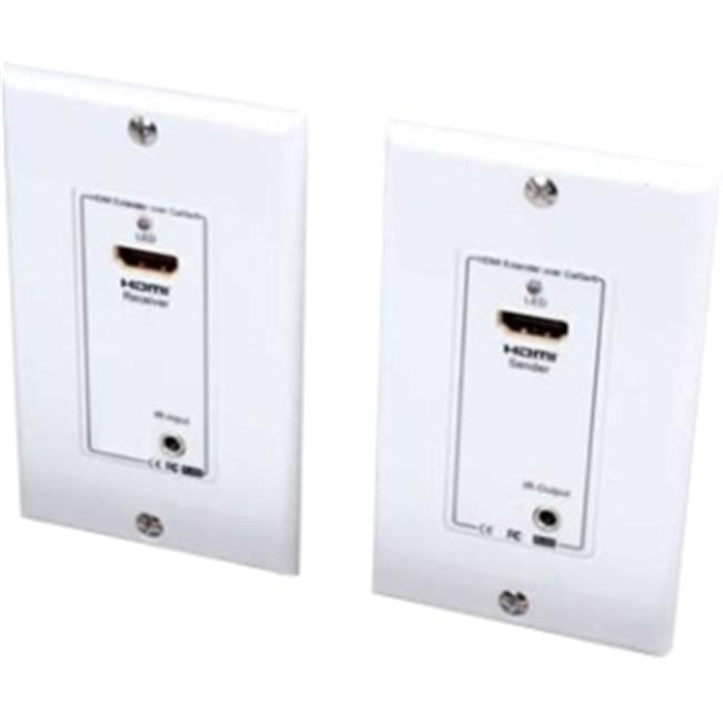 Vanco HDMI Wall Plate Extender over Two UTP Cables with IR Control