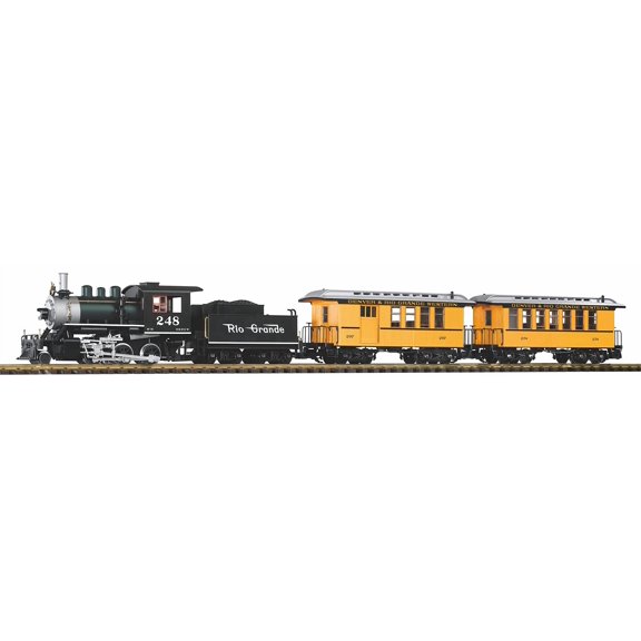 Piko G Scale 38112 D&RGW Pass R/C Starter Set w/Sound, 120V