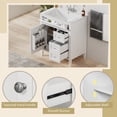 thumbnail image 5 of 30'' Bathroom Vanity, Bathroom Storage Cabinet With Sink, 2 Drawers, Flippable Drawer, Retro Handle Multi-Functional Independent Modern Storage Cabinet, 5 of 7