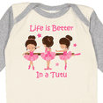 thumbnail image 4 of Inktastic Life's Better In A Tutu KS Girls Long Sleeve Baby Bodysuit, 4 of 5