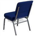 thumbnail image 4 of Bowery Hill Church Stacking Guest Chair in Navy Blue, 4 of 4