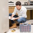 thumbnail image 2 of 1pc Multi-grid Storage Box Practical Work Bin Small Items Storage Container, 2 of 7