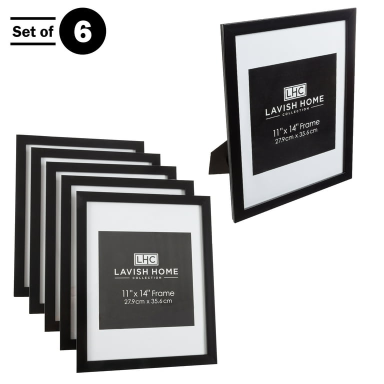 ijuerybai 6 Sets 11x14 Picture Frame, Frames for 11 x 14 Canvas Collage  Photo Poster Certificate