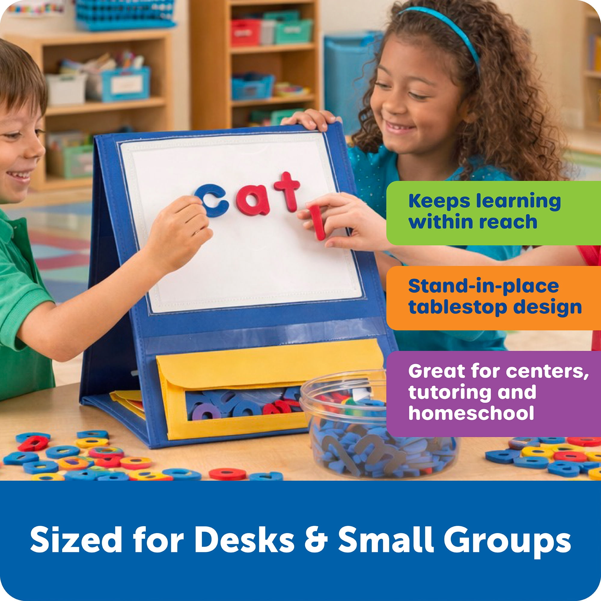Learning Resources Magnetic Tabletop Pocket Chart, Classroom Supplies, Ages 3+