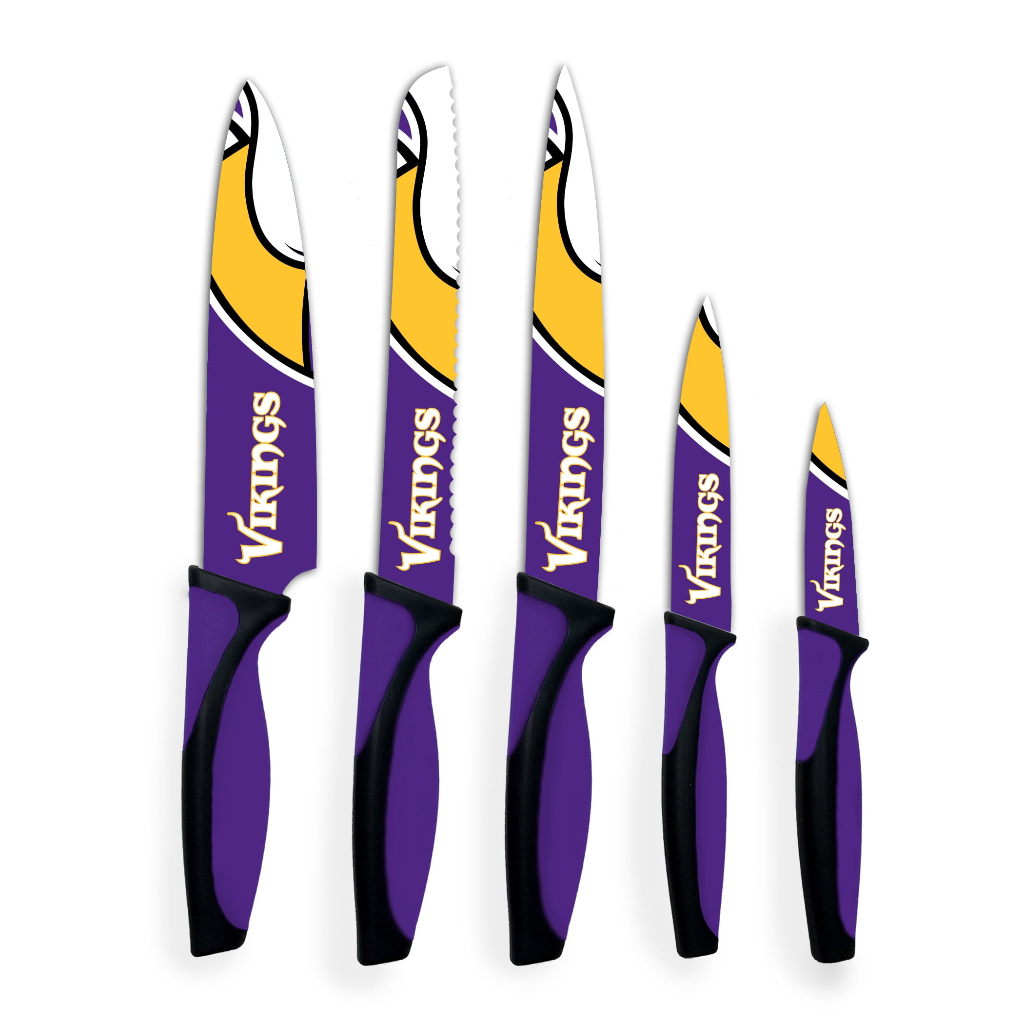 Minnesota Vikings Woodrow 5-Piece Stainless Steel Cutlery ...
