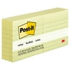 Post-it Lined Sticky Notes, 3"x 3", Canary Yellow, 6 Pads