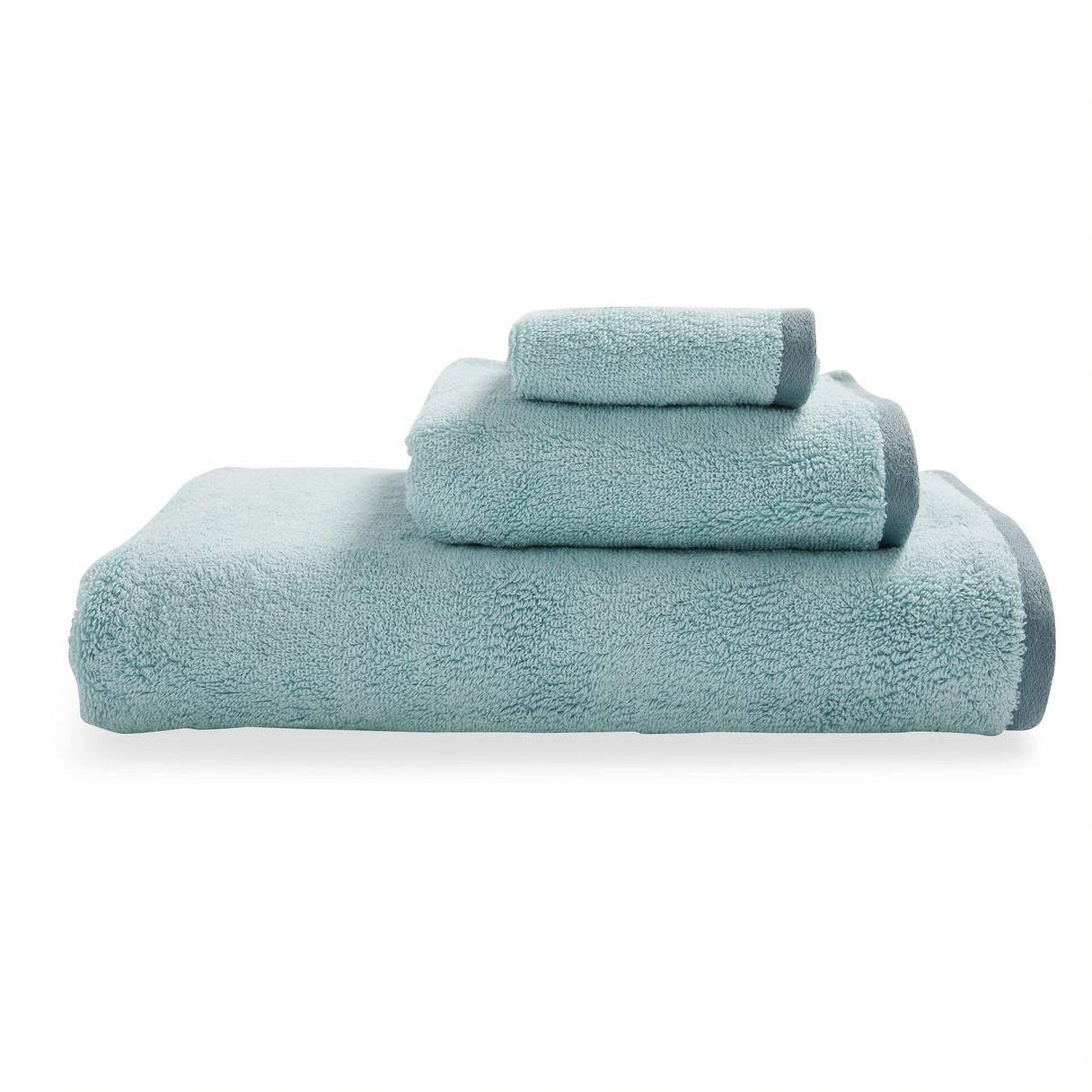 Soft Teal/Sea Gray 3 Piece Towel Set, MoDRN Hemp Towel Collection - image 2 of 2