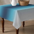 thumbnail image 4 of Dark Blue Grey Ombre Table Cloth Waterproof Tablecloths, Modern Abstract Art Gradient Tablecloth Dining Table Cover for Kitchen Party Tabletop Outdoor, Square Tablecloth 54x54 Inch, 4 of 9