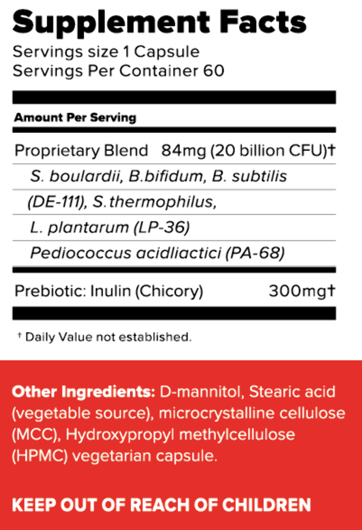 BiotiQuest® Heart Centered Probiotic Dietary Health Supplement for Women and Men, 60 Count