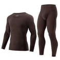 thumbnail image 3 of XINPING Men's Thermal Underwear Top and Bottom Set, Lined Long Johns Base Layer, Moisture Wicking Quick Dry 4 Way Stretch, Cold Weather Gear for Winter Skiing, 3 of 4