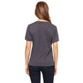 thumbnail image 2 of The Bella + Canvas Ladies Relaxed Jersey Short Sleeve V-Neck T-Shirt - DRK GREY HEATHER - 2XL, 2 of 2