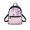 Purple Floral Hummingbird Print, variant on Eheartsgir American Eagle Flag Print Travel Rucksack Zipper Closure Small Backpack for Work Outing, Polyester Lightweight Mini Backpack
