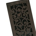 thumbnail image 2 of 4in x 12in Wonderland Style Oil Rubbed Bronze Metal Heating and Cooling Air Floor Register (5 PACK) - Overall 5 1/4" x 13 1/4", 2 of 5