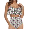 thumbnail image 1 of FcBaudy Womens Swimsuits Two Piece Swimsuit for Women Bathing Suit for Women Tankini Swimsuits for Women Women's Ruffled Bikini Swimsuit Set Women Swimsuit, 1 of 5