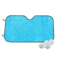 thumbnail image 2 of Picia Sky Blue Glitter Curved Windshield Sunshade Accordion Folding Style Auto Shade for Car Truck SUV Van Blocks UV Ray Sun Visor Protector -Medium, 2 of 7