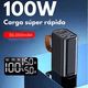 thumbnail image 3 of Power Bank Solar 30,000mAh 100W Carga Rápida con Panel Solar 21W, Portátil y Eficiente, Compatible con Dispositivos Móviles, Ideal para Viajes, Excursiones y Emergencias – Mr. Gadgets, 3 of 7