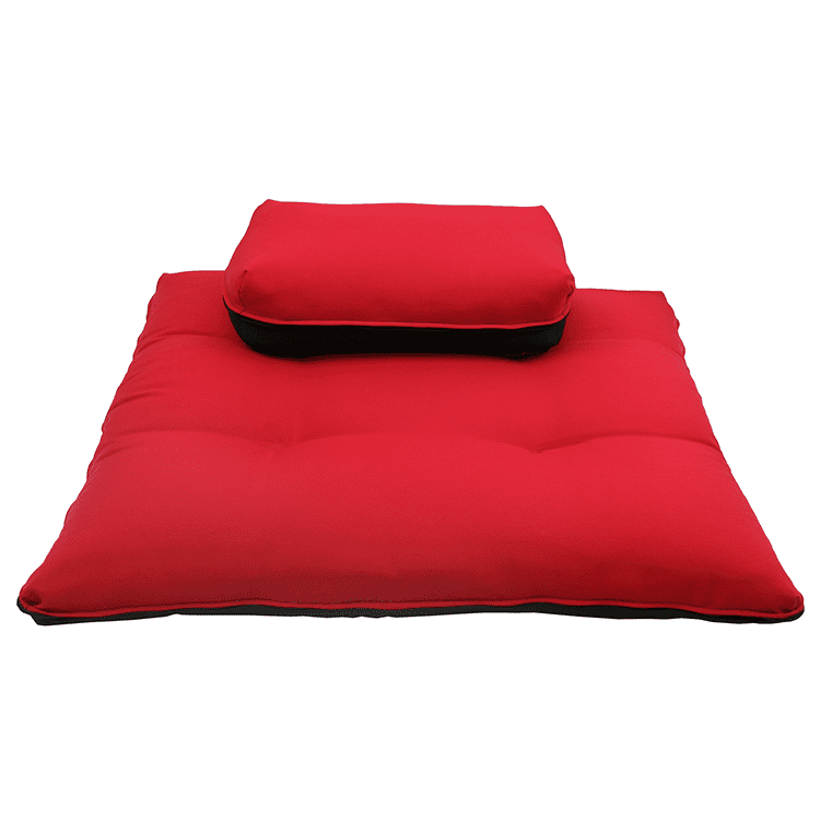 DM12 Red Elephant Double Fold Meditation Cushion 