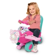 Kiddieland Disney Minnie Mouse Lights and Sounds Activity Push & Pedal Ride-On Plane for Toddlers