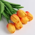 thumbnail image 5 of 1 Pcs Artificial Tulip Flower, Real Touch Fake PU Tulips Bouquet Faux Spring Flowers for Floral Arrangements Table Centerpiece Kitchen Home Mothers Day Easter Decorations, 5 of 9