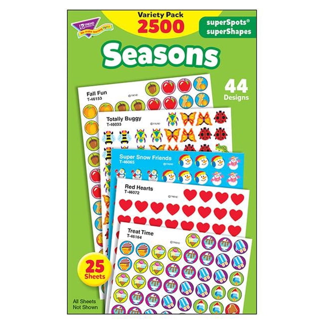 Trend Entreprises T-46914-3 Autocollants Saisons Colossale Variété Pack - Pack de 3