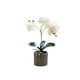 thumbnail image 1 of Inteprter Bonsái de orquídeas artificiales Phalaenopsis en maceta para el hogar, jardín, de planta falsa realista para decoración de bodas al Decoración Blanco Inteprter HA084197-02, 1 of 6