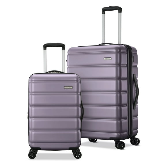 American Tourister Roll Out 2-Piece Luggage Set with Spinner Wheels (Carry on/Medium Checked) - Icy Lilac