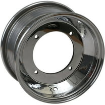 AMS Spun Polished Aluminum Front Wheel 10x5 4/156 3 2 (261-105156P3)